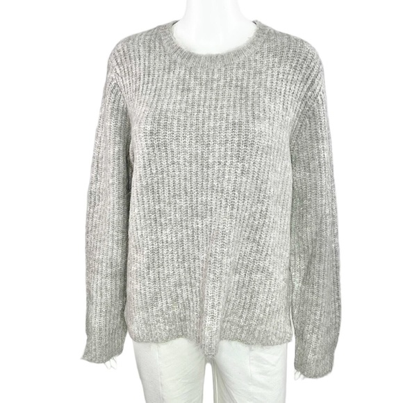LINE THE LABEL Imogene Rib Crewneck Sweater L - Picture 1 of 9